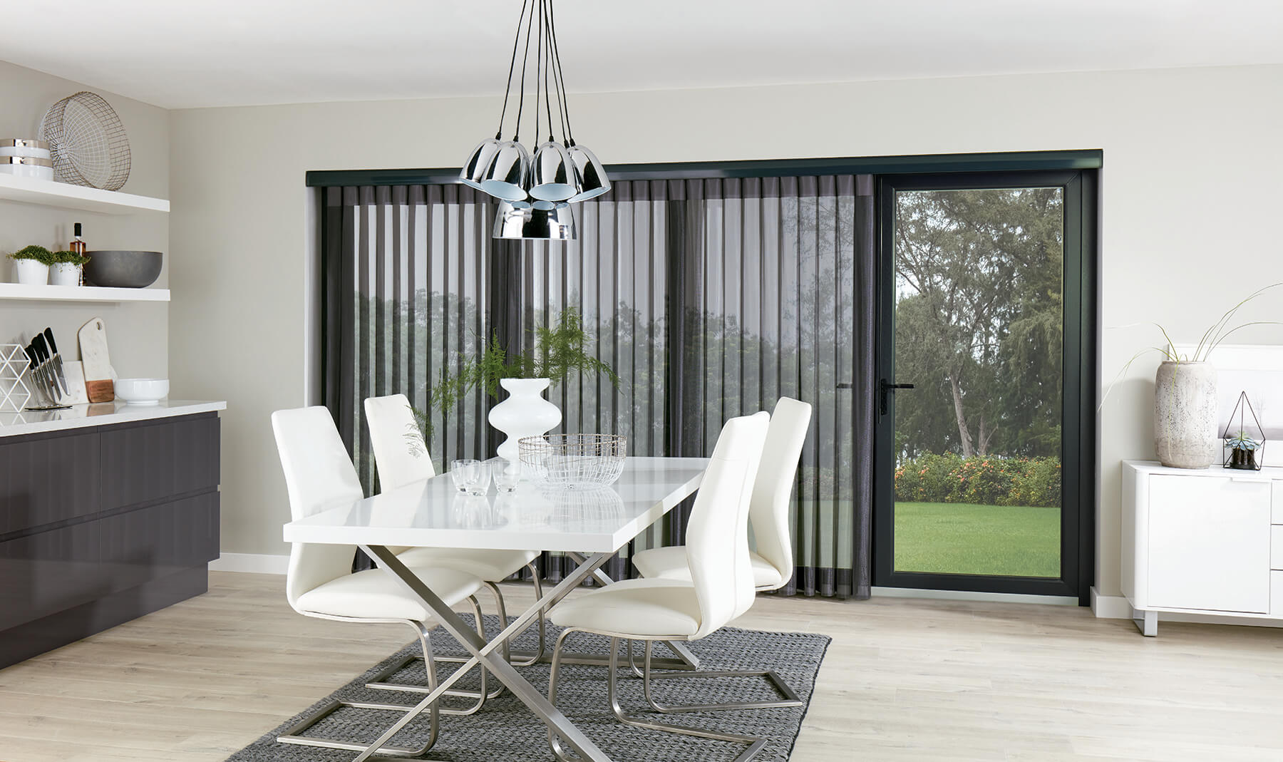 Allusion Blinds - Horizon Pewter Allusion Blind Glasgow