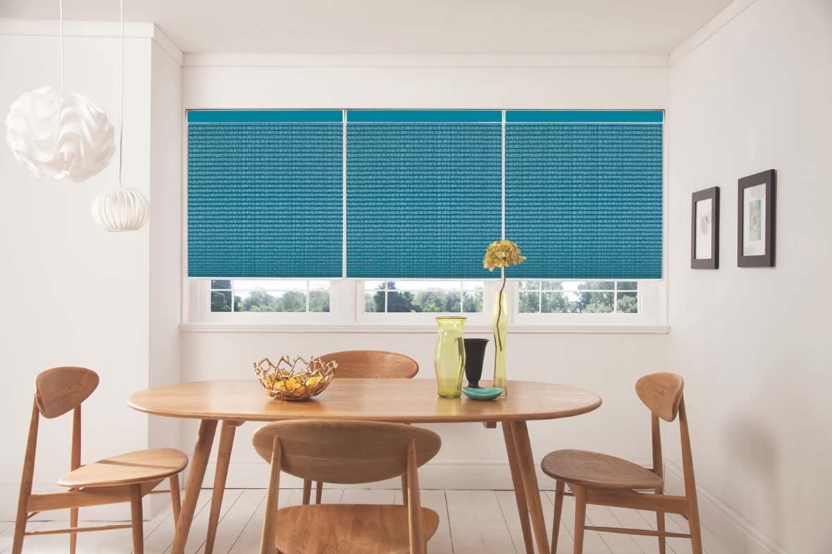 Pleated Blinds - Hula Teal
