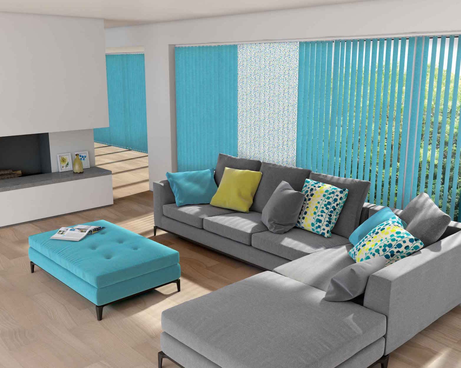 Vertical Blinds - Carnival Scuba/Ditsy Citrus