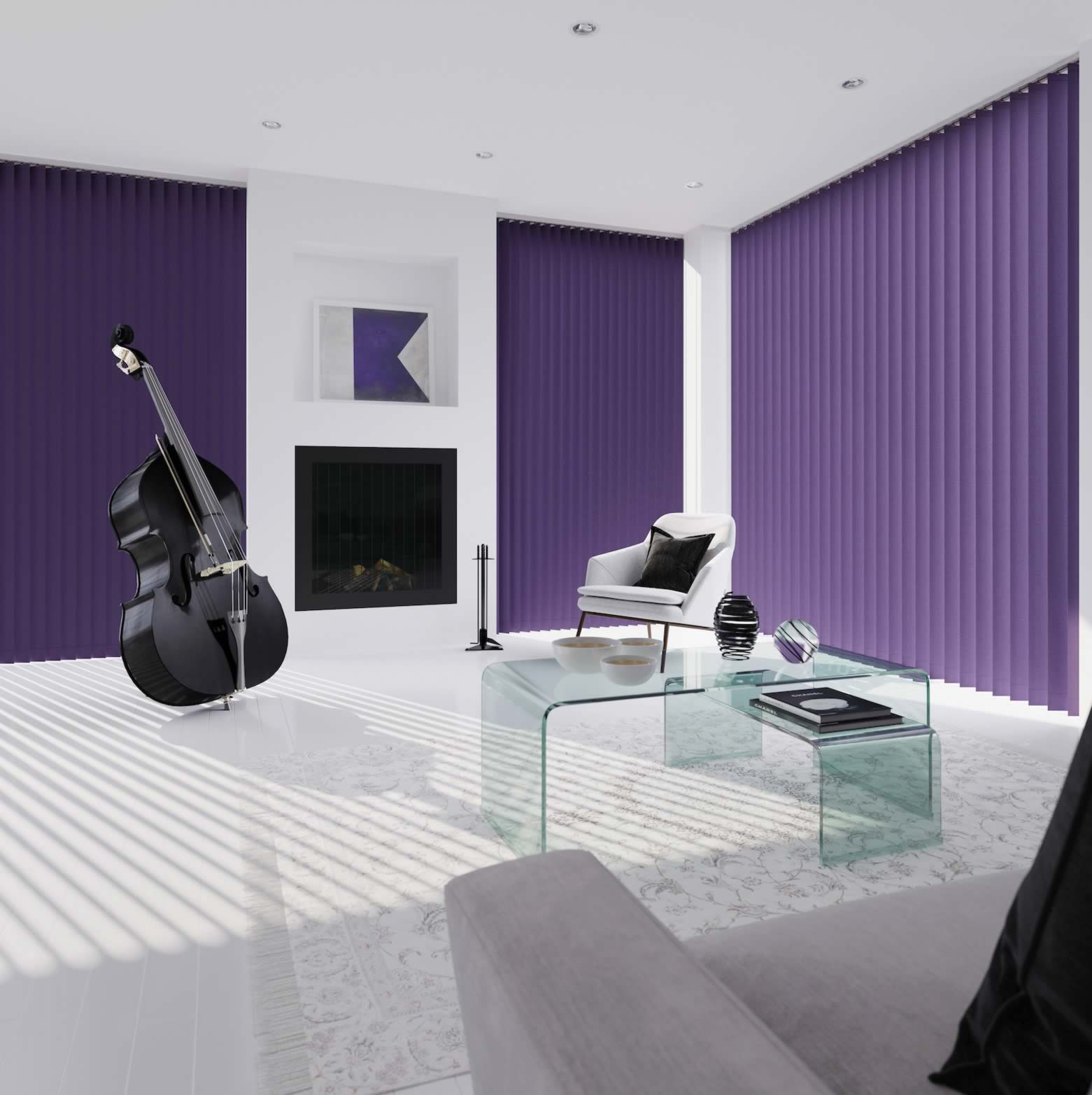 Vertical Blinds - Splash Berry